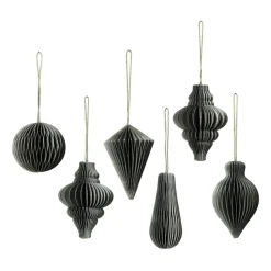 Set de 6 colgantes de navidad Christmas mix, Thyme