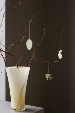 Set de 4 colgantes de pascuaEaster Deco pájaro, Light yellow