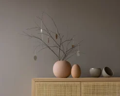 Set de 4 colgantes de pascuaEaster Deco pájaro, White