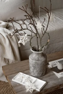 Set de 3 colgantes navideños Angel mezcla, Blanco