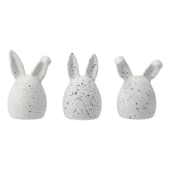 Set de 3 conejos de pascua Triplets, White dot