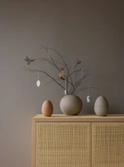 Set de 4 decoraciones de pascua Easter Deco huevo, White