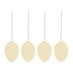 Set de 4 decoraciones de pascua Easter Deco huevo, Light yellow