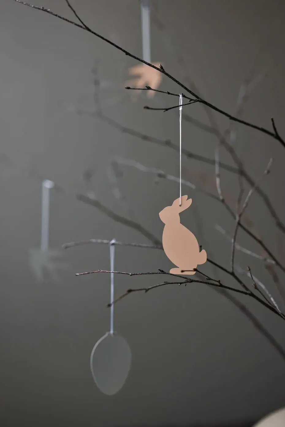 Set de 4 decoraciones de pascua Easter Deco huevo, Sand