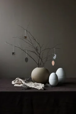 Set de 4 decoraciones de pascua Easter Deco huevo, Cafe au lait