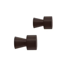 Set de 2 ganchos Pin, marrón