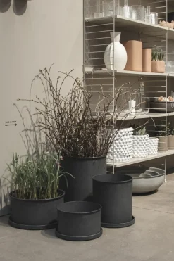 Set de 2 macetas Plant bowl, Black