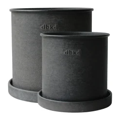 Set de 2 macetas Plant pot small, Black
