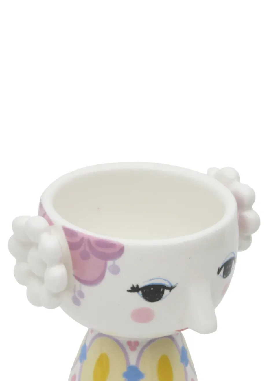 Set de 2 portavelas Eva Ø6,5 cm, Amarillo-lavanda