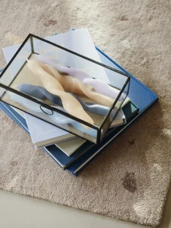 Set de 2 velas en espiral Twist twisted candles 23 cm, Walnut