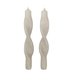 Set de 2 velas en espiral Twist twisted candles 23 cm, Rainy day