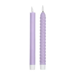 Set de 2 velas LED Design Letters, Lilac