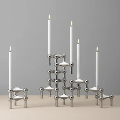 Set de 2 Velas LED STOFF Uyuni Lighting, blanco