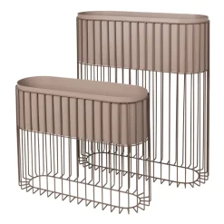 Set de jardineras Fenja, Simply taupe warm grey
