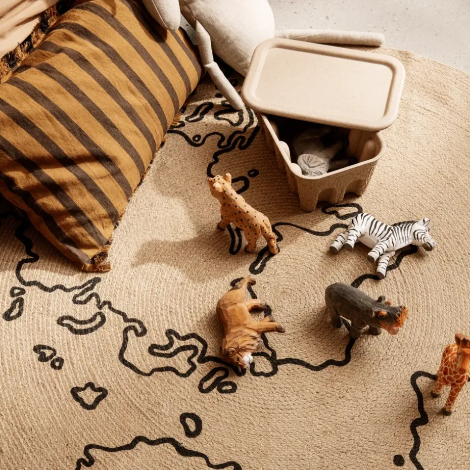 Setd e 2 cajas de almacenaje Ferm Caja papel pequeñas, marrón