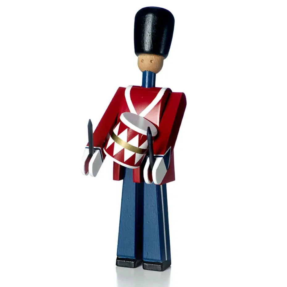 Soldado con tambor Kay Bojesen, rojo-azul