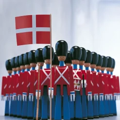 Soldado con tambor Kay Bojesen, rojo-azul