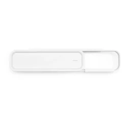 Soporte de papel higiénico con estante MindSet, Mineral Fresh White