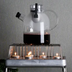 Soporte para portavelas Stumpastaken, plata