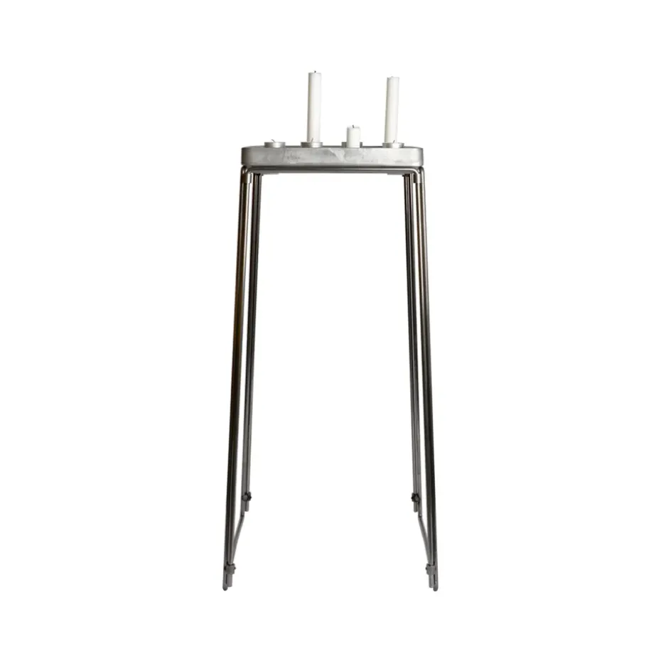Soporte para portavelas Stumpastaken, plata