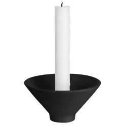 Soporte para velas con pico Ernst, negro