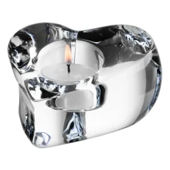 Soporte para velas Valentino, transparente