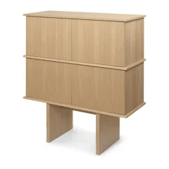 Stilt sideboard double 109x100 cm, Natural oak