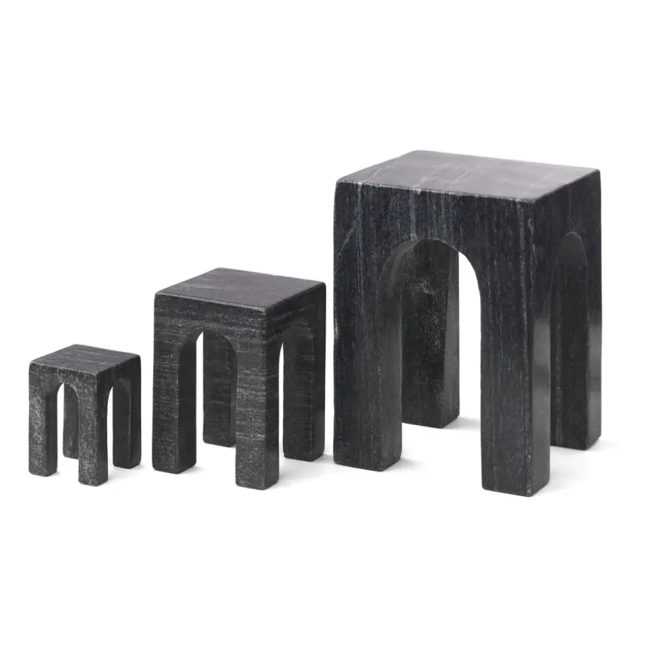 Sujetalibros Arkis 3 piezas, negro