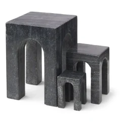 Sujetalibros Arkis 3 piezas, negro