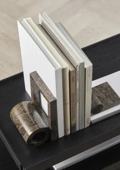 Sujetalibros Booknd mármol, Marrón