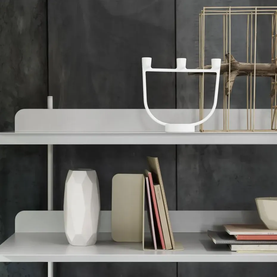 Sujetalibros Compile, verde-beige