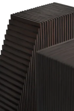 Sujetalibros Grooves, 2-packkkk, Mahogany dark brown