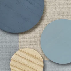 Tablero de notas + 3 imanes, Azul