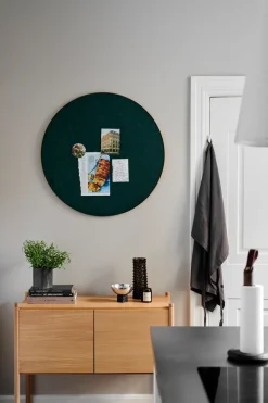 Tablero de notas Retell pinboard Ø80 cm, verde-latón