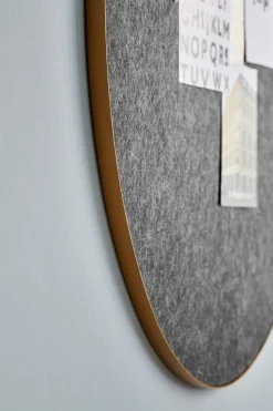 Tablero de notas Retell pinboard Ø80 cm, negro-latón