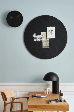 Tablero de notas Retell pinboard Ø80 cm, negro-latón