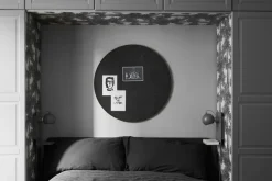 Tablero de notas Retell pinboard Ø80 cm, negro-latón