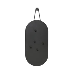 Tablón A-Bulletin Board, Black, incluido imanes