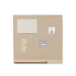 Tablón de corcho Rim 75x75 cm, Roble blanco