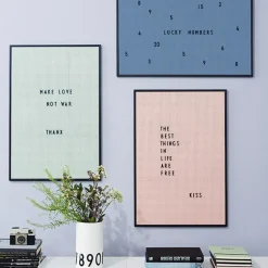 Tablón de letras A2 Design Letters, rosa