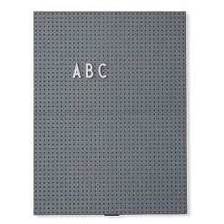 Tablón de letras Design Letters A4, gris oscuro