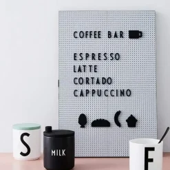 Tablón de letras Design Letters A3, gris claro