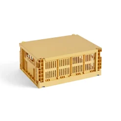 Tapa mediana Colour Crate, Golden yellow