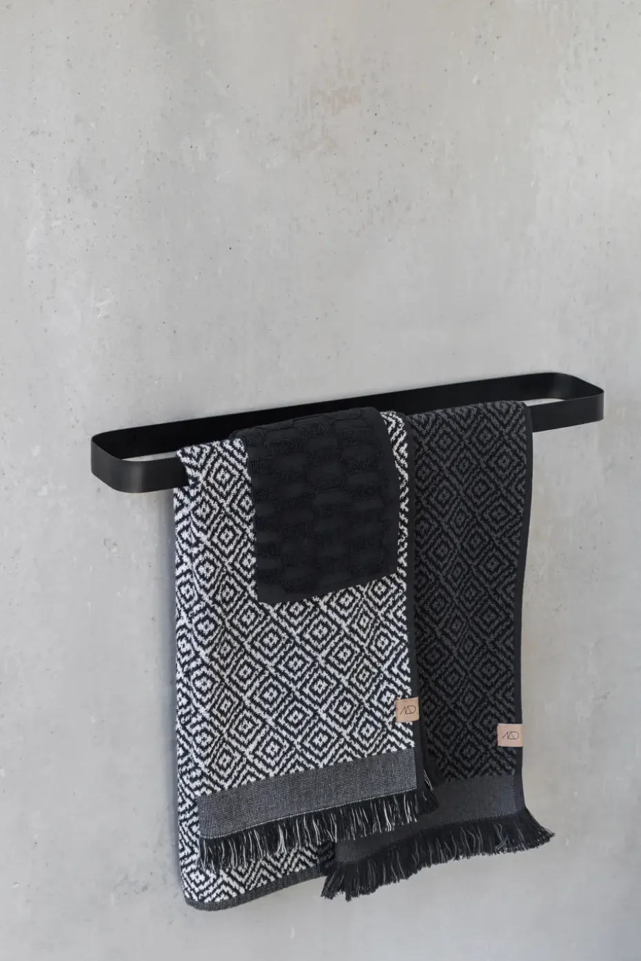 Toallero Carry 52 cm, Negro