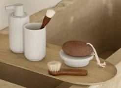 Vaso para cepillos de dientes Kua, Moonbeam, Ø7 × 11 cm