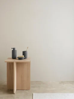 Vaso para cepillos de dientes Kua, Cedar Wood, Ø7 × 11 cm