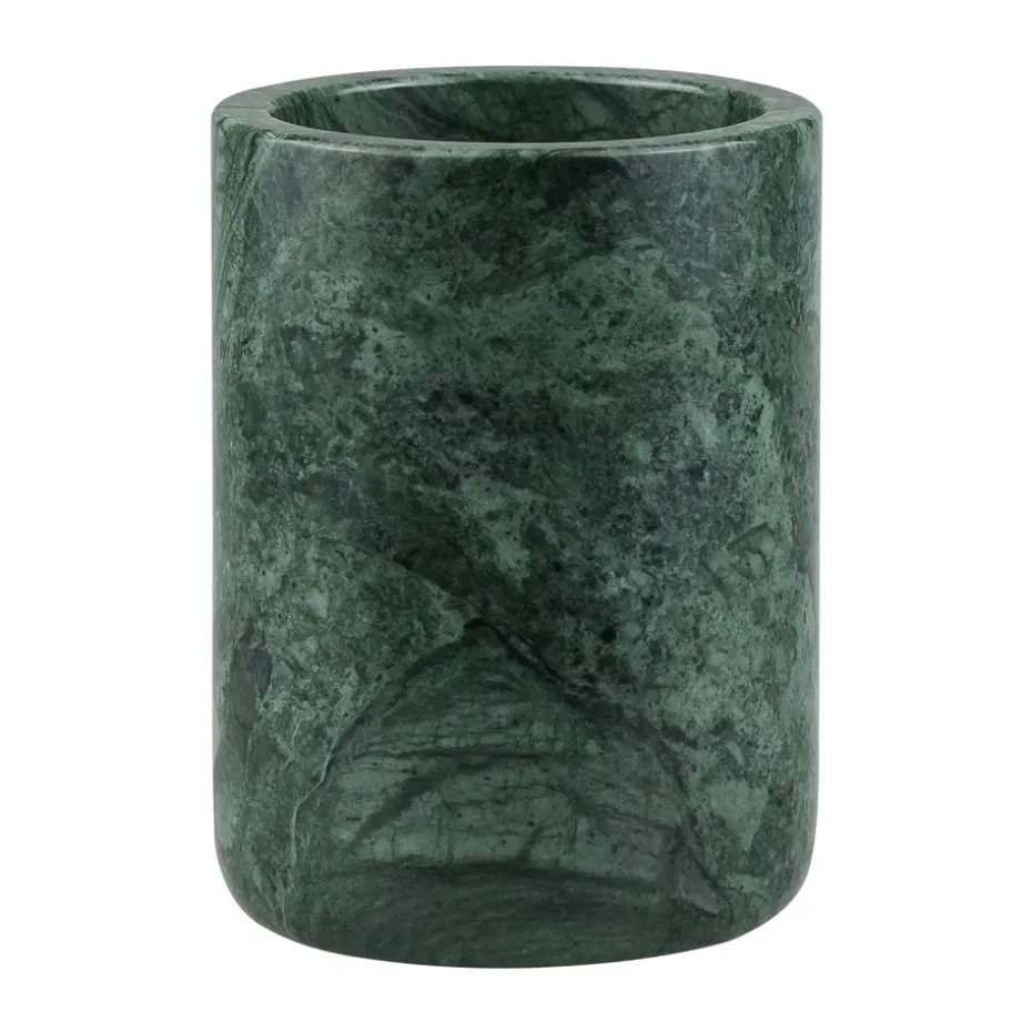 Vaso portacepillos Marble 10 cm, Dark forest