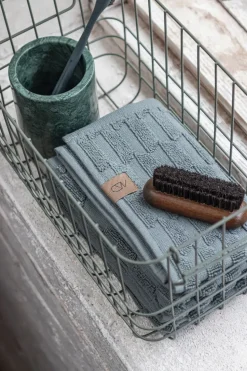 Vaso portacepillos Marble 10 cm, Dark forest