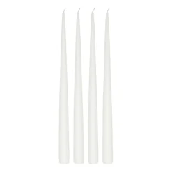 Vela cónica Atmosphere 32 cm, 4 unidades, Blanco