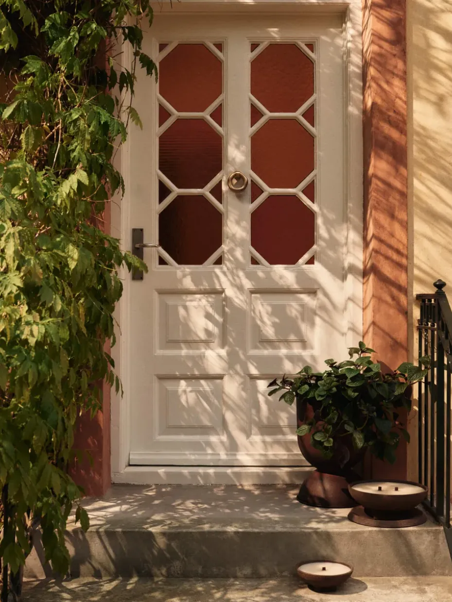 Vela de exterior Vei , Brown, Ø30 × 12,5 cm